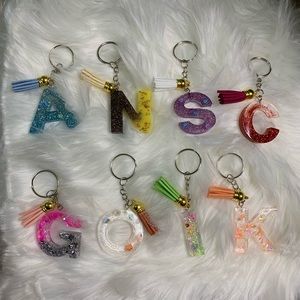 Handmade Letter  Keychain